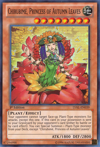 Chirubime, Princess of Autumn Leaves [LVAL-EN039] Super Rare | Tables and Towers