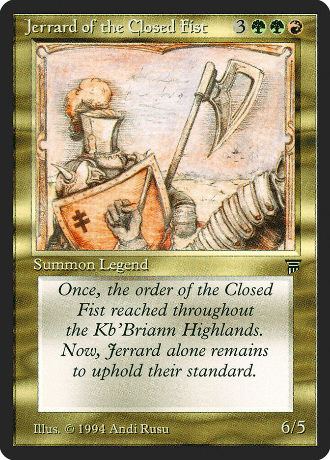 Jerrard of the Closed Fist [Legends] | Tables and Towers