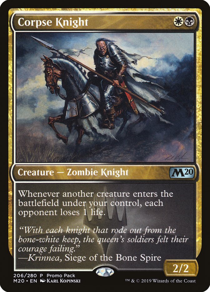 Corpse Knight (Promo Pack) [Core Set 2020 Promos] | Tables and Towers