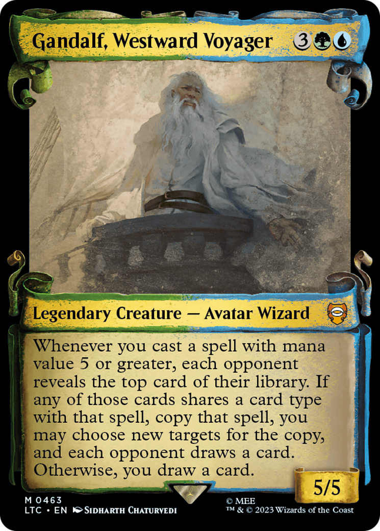 Gandalf, Westward Voyager [The Lord of the Rings: Tales of Middle-Earth Commander Showcase Scrolls] | Tables and Towers