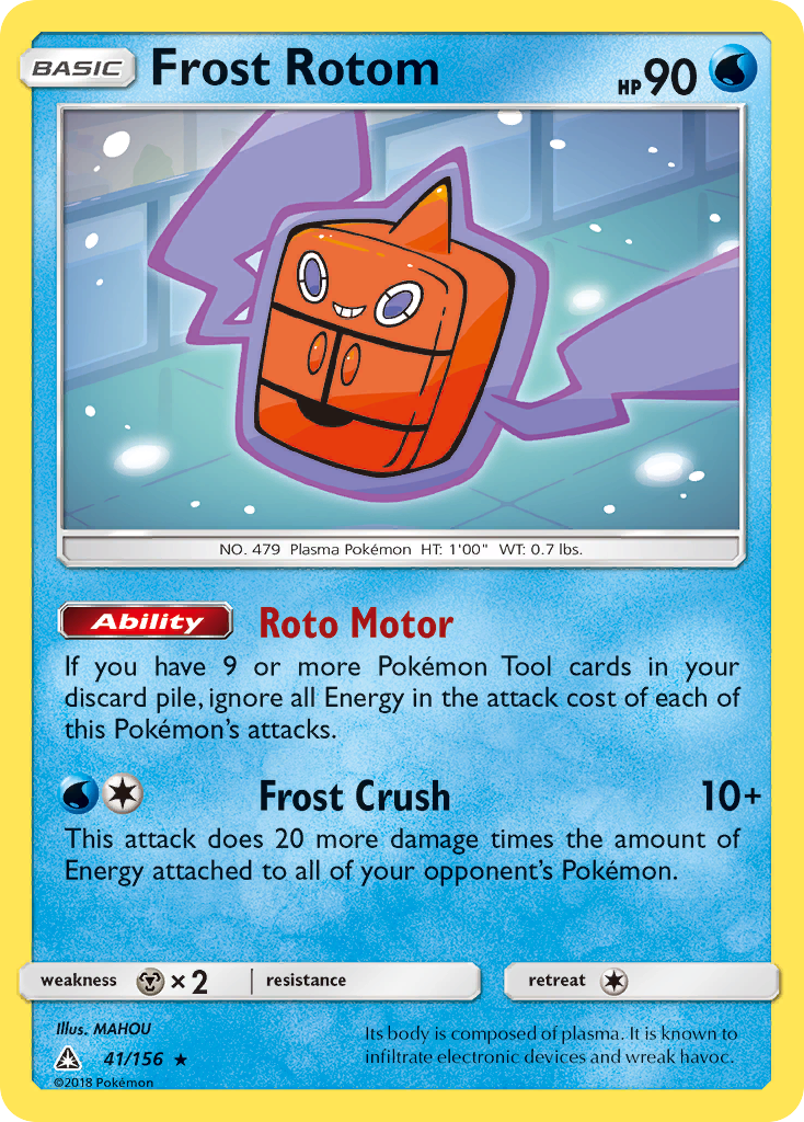 Frost Rotom (41/156) [Sun & Moon: Ultra Prism] | Tables and Towers