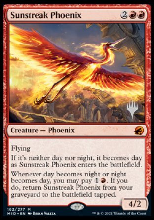 Sunstreak Phoenix (Promo Pack) [Innistrad: Midnight Hunt Promos] | Tables and Towers