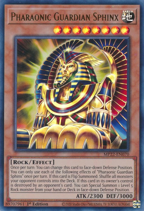 Pharaonic Guardian Sphinx [MP22-EN070] Ultra Rare | Tables and Towers