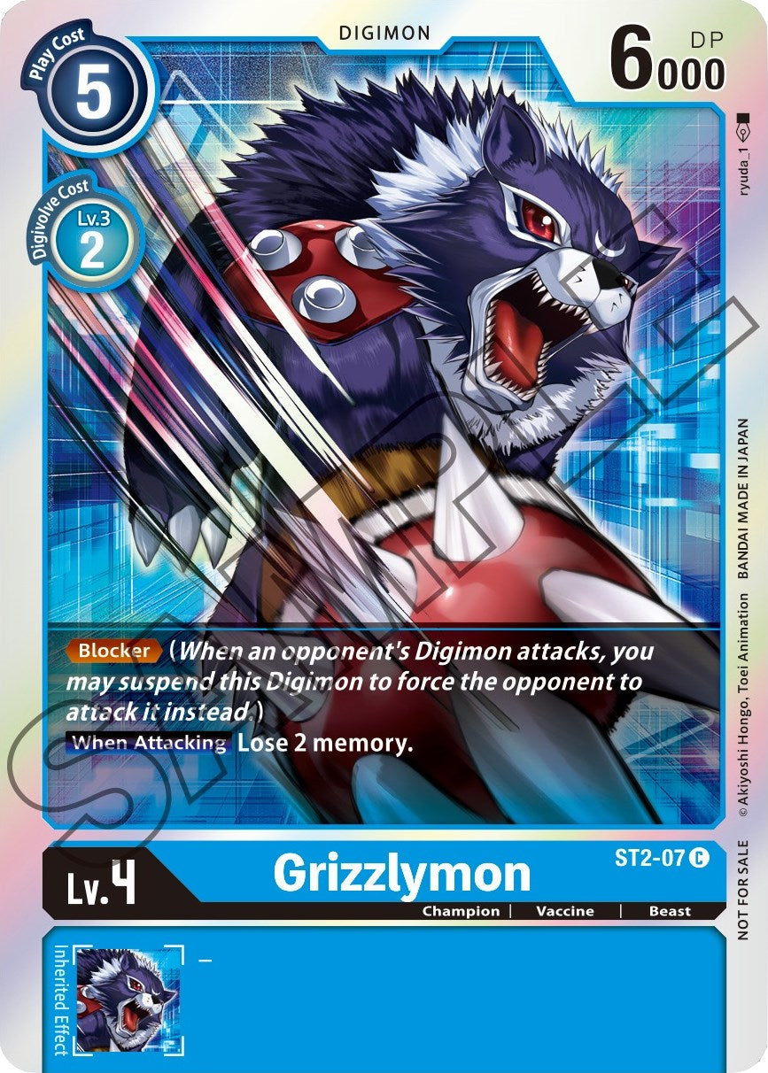 Grizzlymon [ST2-07] (Event Pack 1) [Starter Deck: Cocytus Blue Promos] | Tables and Towers