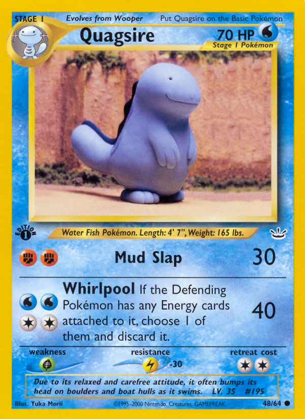 Quagsire (48/64) [Neo Revelation 1st Edition] | Tables and Towers