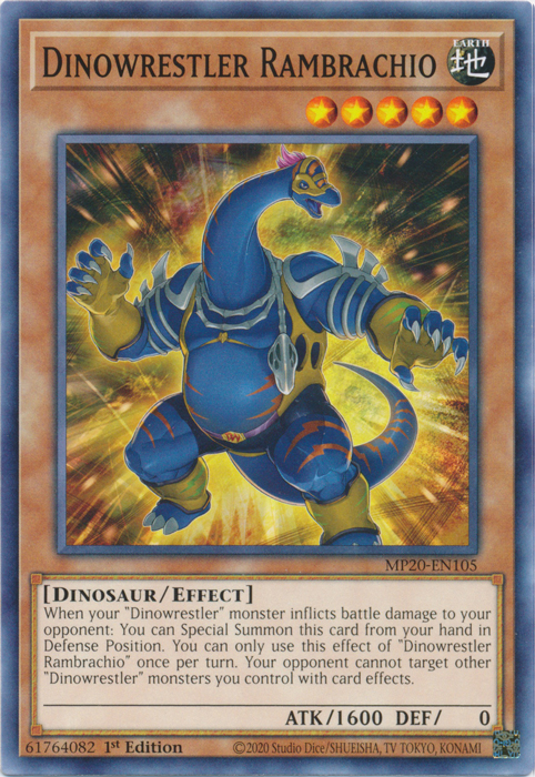 Dinowrestler Rambrachio [MP20-EN105] Common | Tables and Towers