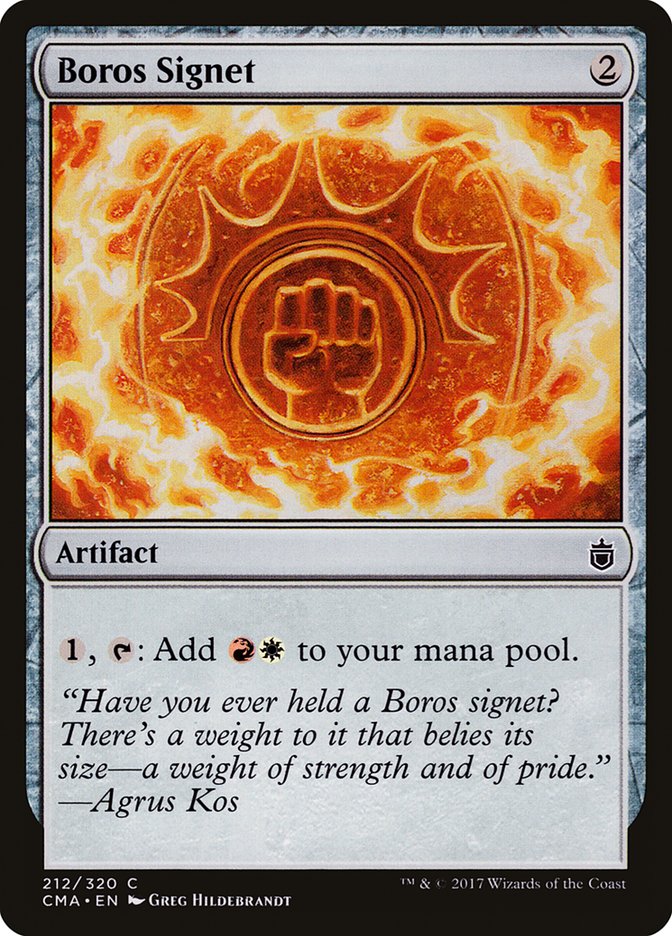 Boros Signet [Commander Anthology] | Tables and Towers