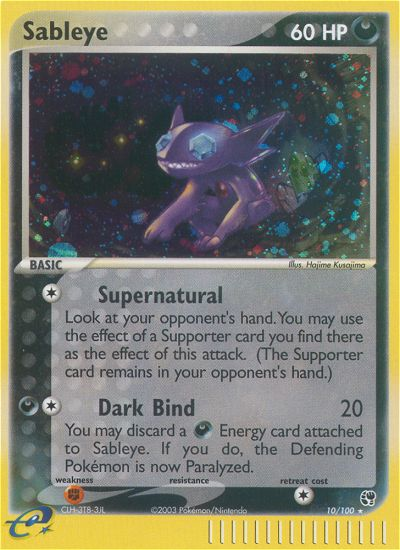 Sableye (10/100) [EX: Sandstorm] | Tables and Towers