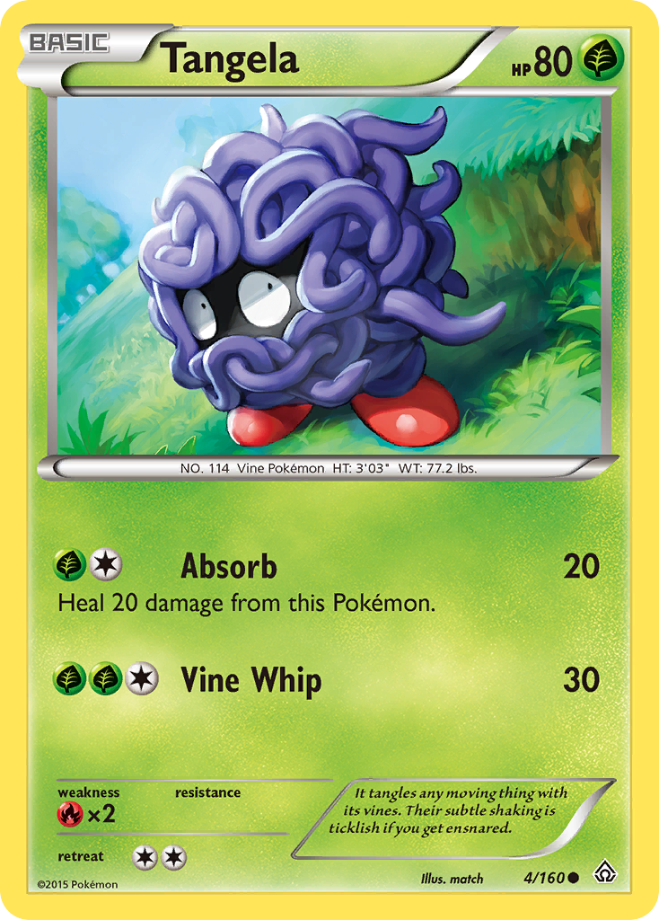 Tangela (4/160) [XY: Primal Clash] | Tables and Towers