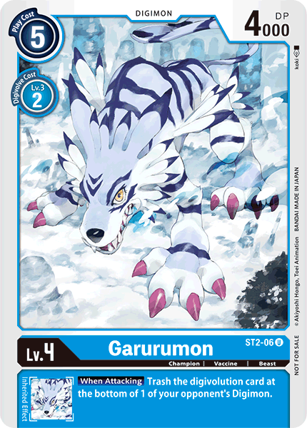 Garurumon [ST2-06] (Alternate Art) [Starter Deck: Cocytus Blue] | Tables and Towers