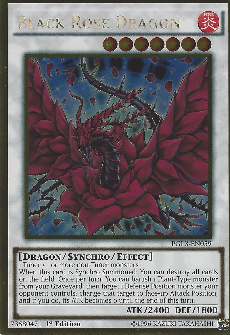 Black Rose Dragon [PGL3-EN059] Gold Rare | Tables and Towers