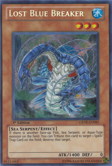 Lost Blue Breaker [GENF-EN083] Secret Rare | Tables and Towers