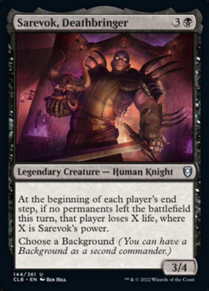 Sarevok, Deathbringer [Commander Legends: Battle for Baldur's Gate] | Tables and Towers