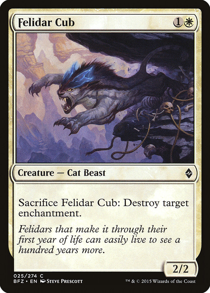 Felidar Cub [Battle for Zendikar] | Tables and Towers