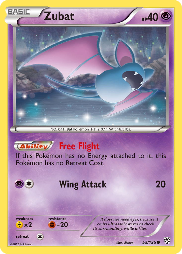 Zubat (53/135) [Black & White: Plasma Storm] | Tables and Towers