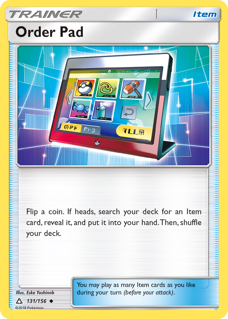 Order Pad (131/156) [Sun & Moon: Ultra Prism] | Tables and Towers