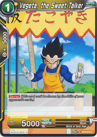 Vegeta, the Sweet-Talker (BT8-072) [Malicious Machinations] | Tables and Towers