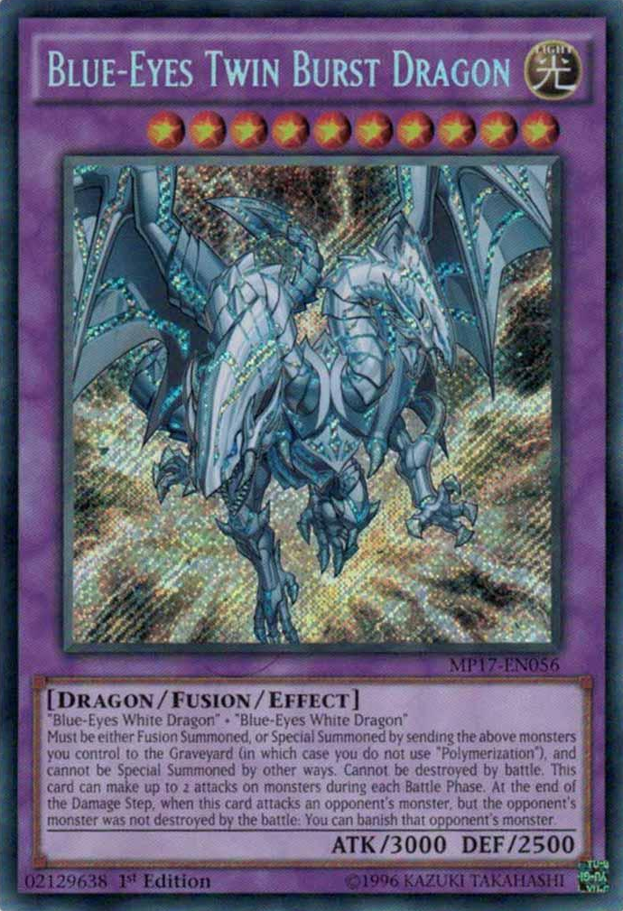 Blue-Eyes Twin Burst Dragon [MP17-EN056] Secret Rare | Tables and Towers