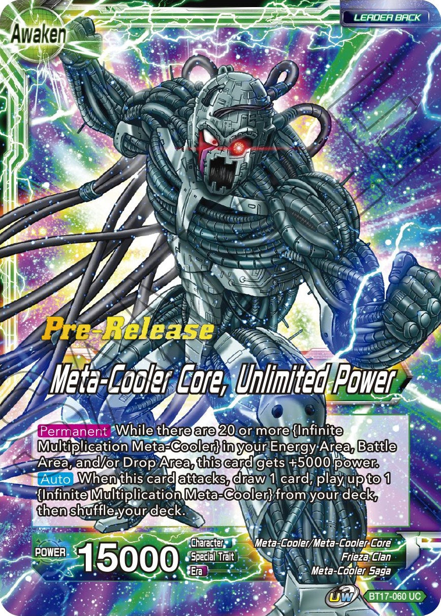 Meta-Cooler // Meta-Cooler Core, Unlimited Power (BT17-060) [Ultimate Squad Prerelease Promos] | Tables and Towers