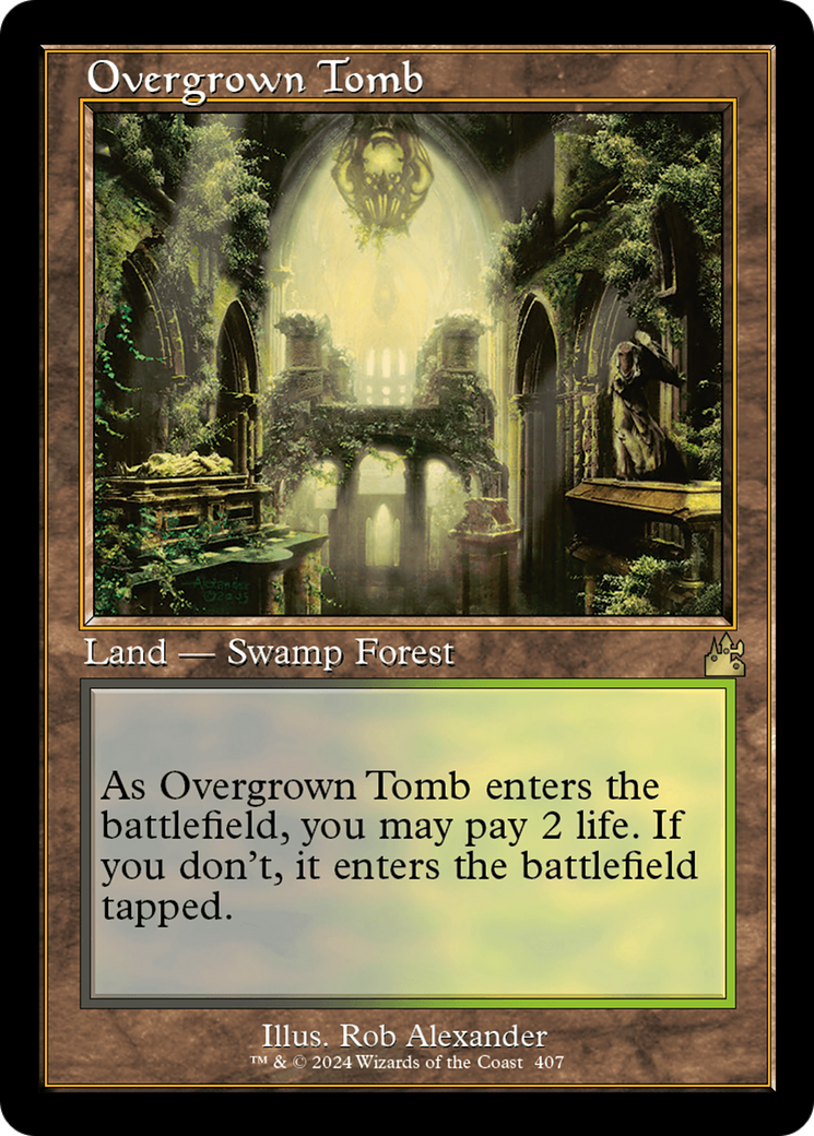 Overgrown Tomb (Retro) [Ravnica Remastered] | Tables and Towers