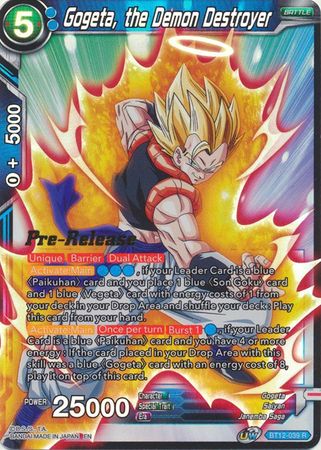 Gogeta, the Demon Destroyer (BT12-039) [Vicious Rejuvenation Prerelease Promos] | Tables and Towers