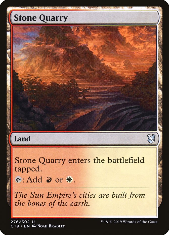 Stone Quarry [Commander 2019] | Tables and Towers