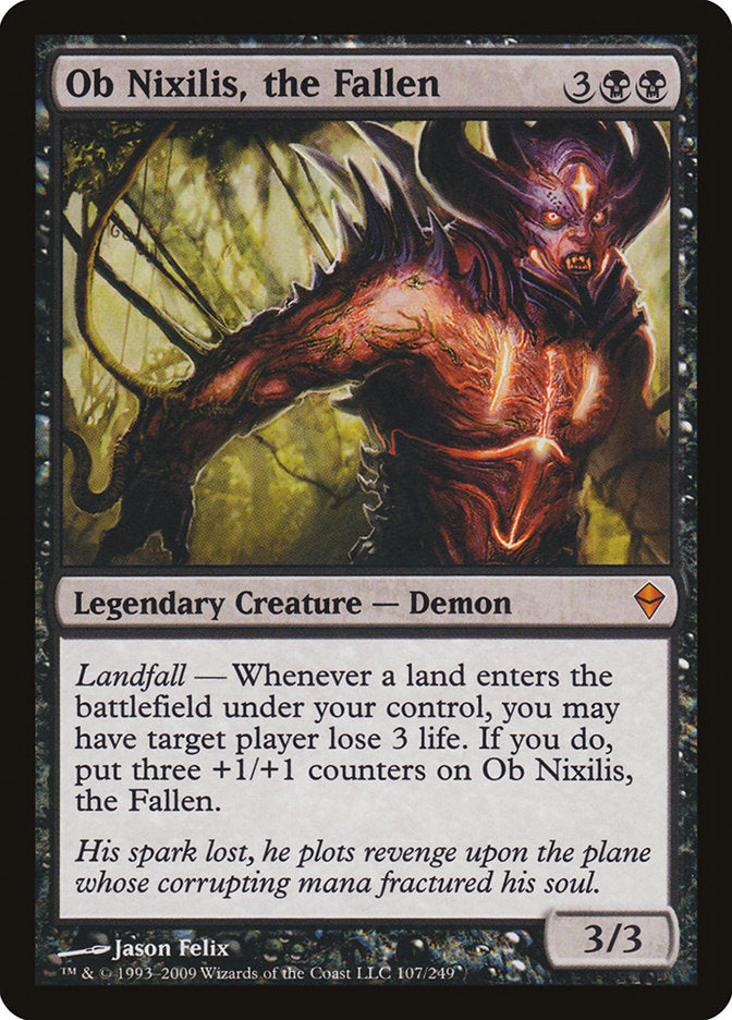 Ob Nixilis, the Fallen [Zendikar] | Tables and Towers