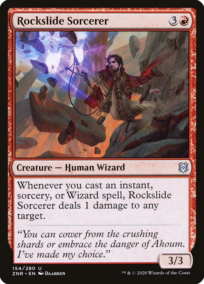 Rockslide Sorcerer [Zendikar Rising] | Tables and Towers