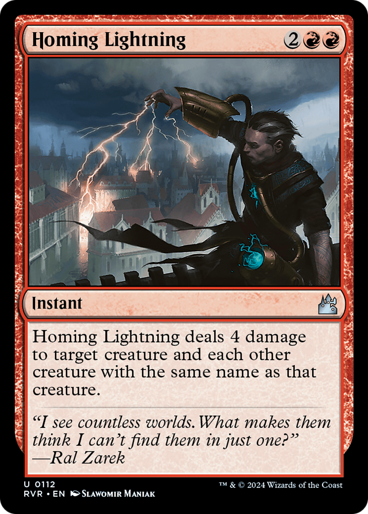 Homing Lightning [Ravnica Remastered] | Tables and Towers
