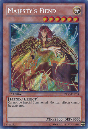 Majesty's Fiend [PRIO-EN034] Secret Rare | Tables and Towers