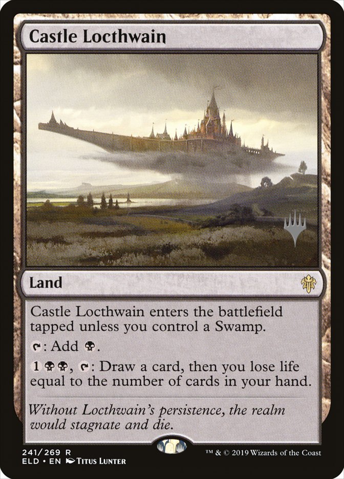 Castle Locthwain (Promo Pack) [Throne of Eldraine Promos] | Tables and Towers