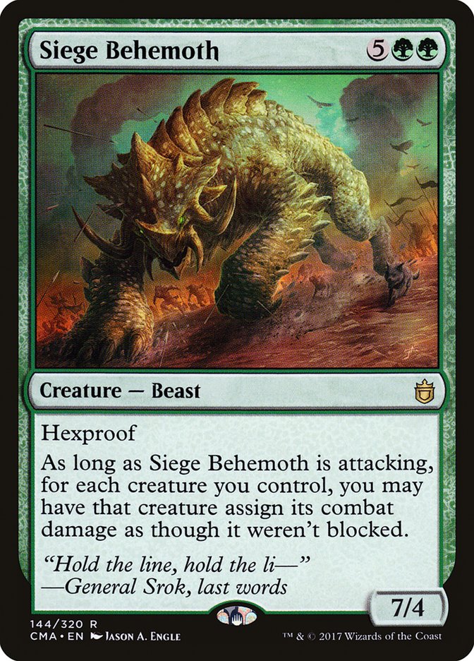 Siege Behemoth [Commander Anthology] | Tables and Towers