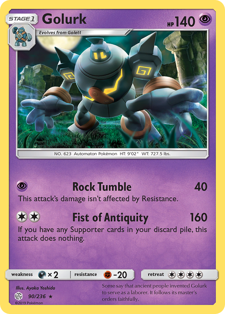 Golurk (90/236) [Sun & Moon: Cosmic Eclipse] | Tables and Towers