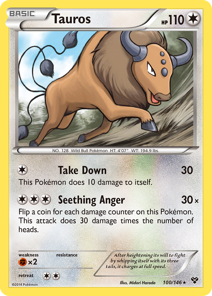 Tauros (100/146) [XY: Base Set] | Tables and Towers