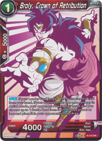 Broly, Crown of Retribution (Alternate Art) (P-177) [Special Anniversary Set 2020] | Tables and Towers