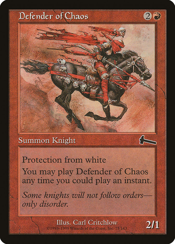 Defender of Chaos [Urza's Legacy] | Tables and Towers