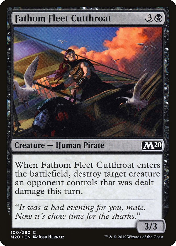 Fathom Fleet Cutthroat [Core Set 2020] | Tables and Towers