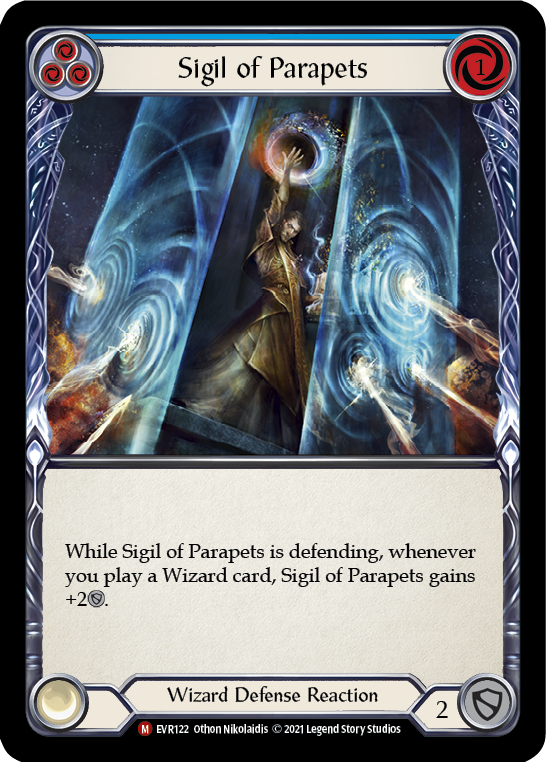 Sigil of Parapets [EVR122] (Everfest)  1st Edition Rainbow Foil | Tables and Towers