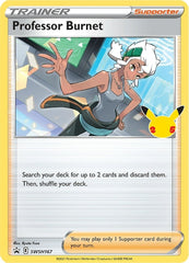 Professor Burnet (SWSH167) (25th Anniversary Stamp) [Sword & Shield: Black Star Promos] | Tables and Towers