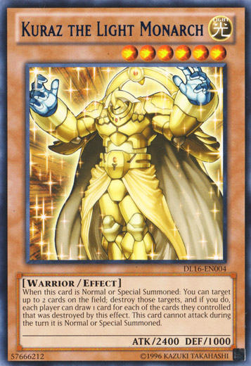 Kuraz the Light Monarch (Blue) [DL16-EN004] Rare | Tables and Towers