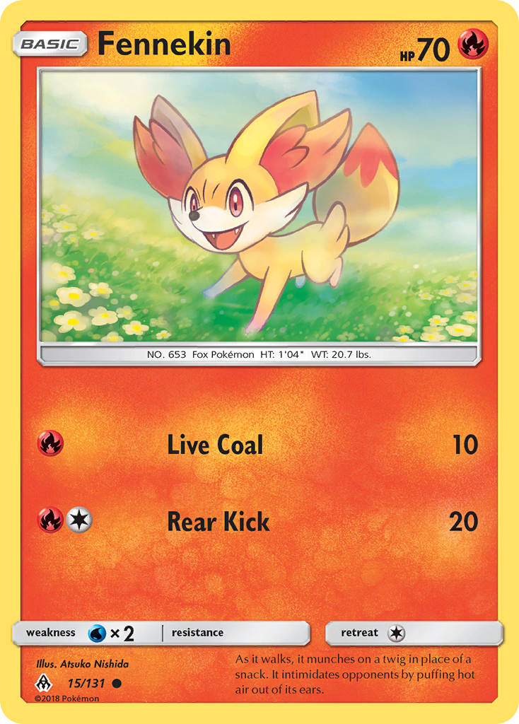 Fennekin (15/131) [Sun & Moon: Forbidden Light] | Tables and Towers