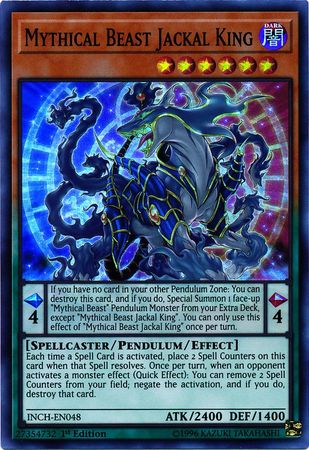 Mythical Beast Jackal King [INCH-EN048] Super Rare | Tables and Towers