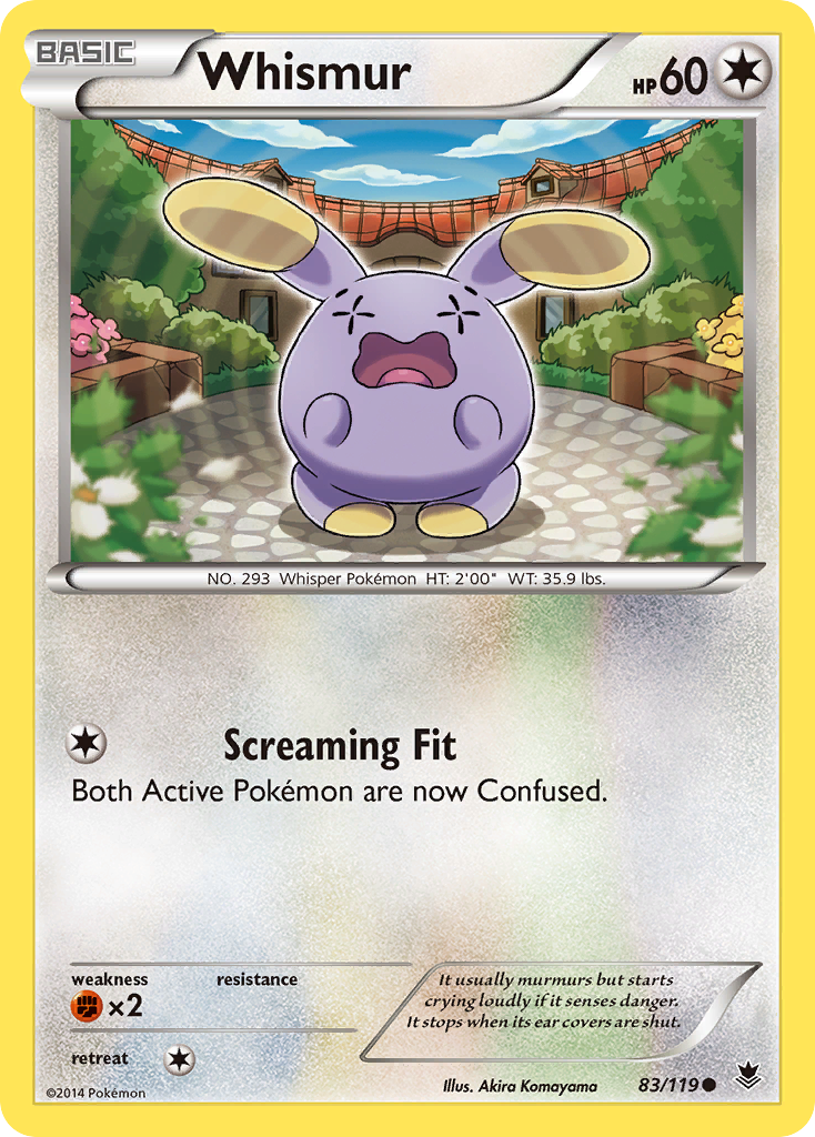 Whismur (83/119) [XY: Phantom Forces] | Tables and Towers