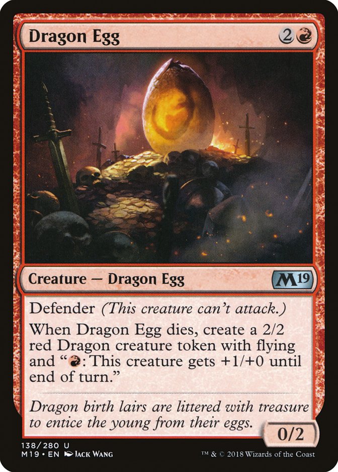 Dragon Egg [Core Set 2019] | Tables and Towers