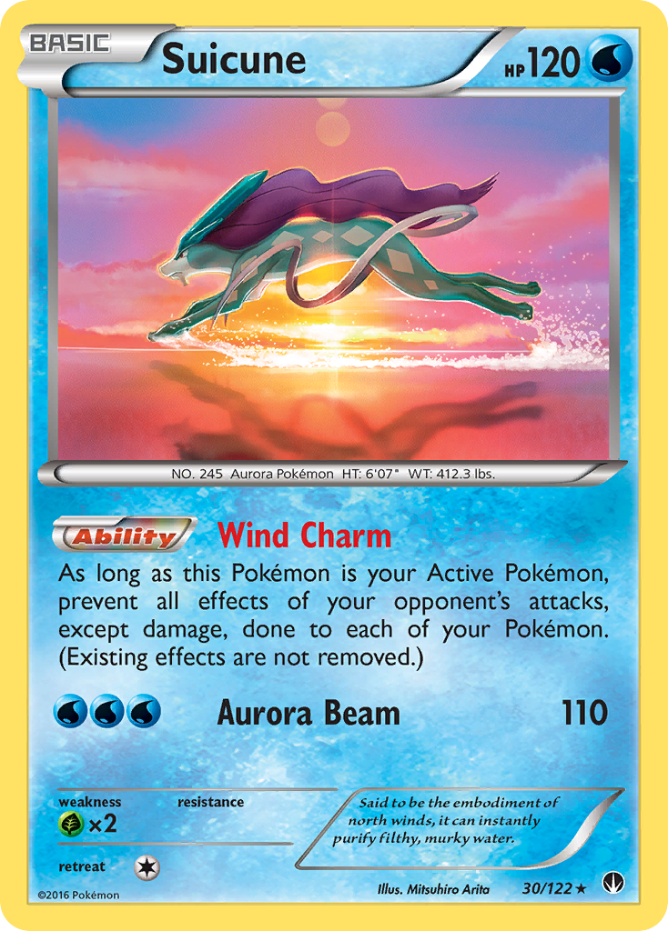 Suicune (30/122) [XY: BREAKpoint] | Tables and Towers