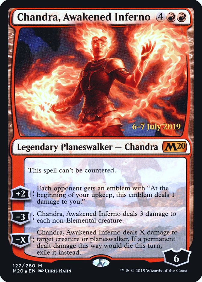 Chandra, Awakened Inferno [Core Set 2020 Prerelease Promos] | Tables and Towers