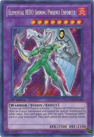 Elemental HERO Shining Phoenix Enforcer [LCGX-EN139] Secret Rare | Tables and Towers