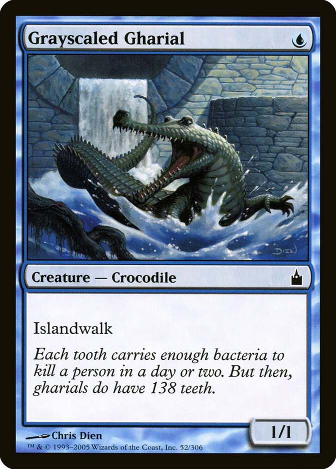 Grayscaled Gharial [Ravnica: City of Guilds] | Tables and Towers