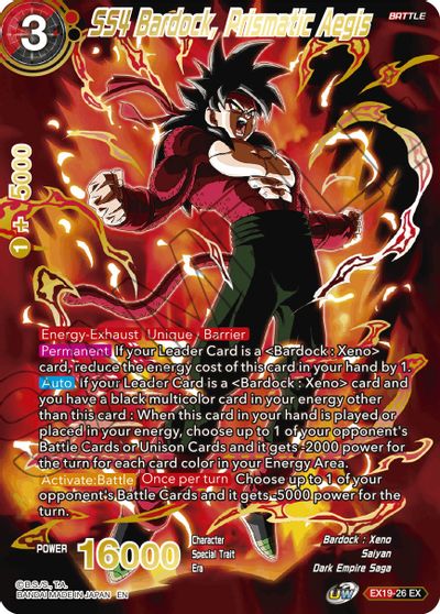 SS4 Bardock, Prismatic Aegis (EX19-26) [Special Anniversary Set 2021] | Tables and Towers