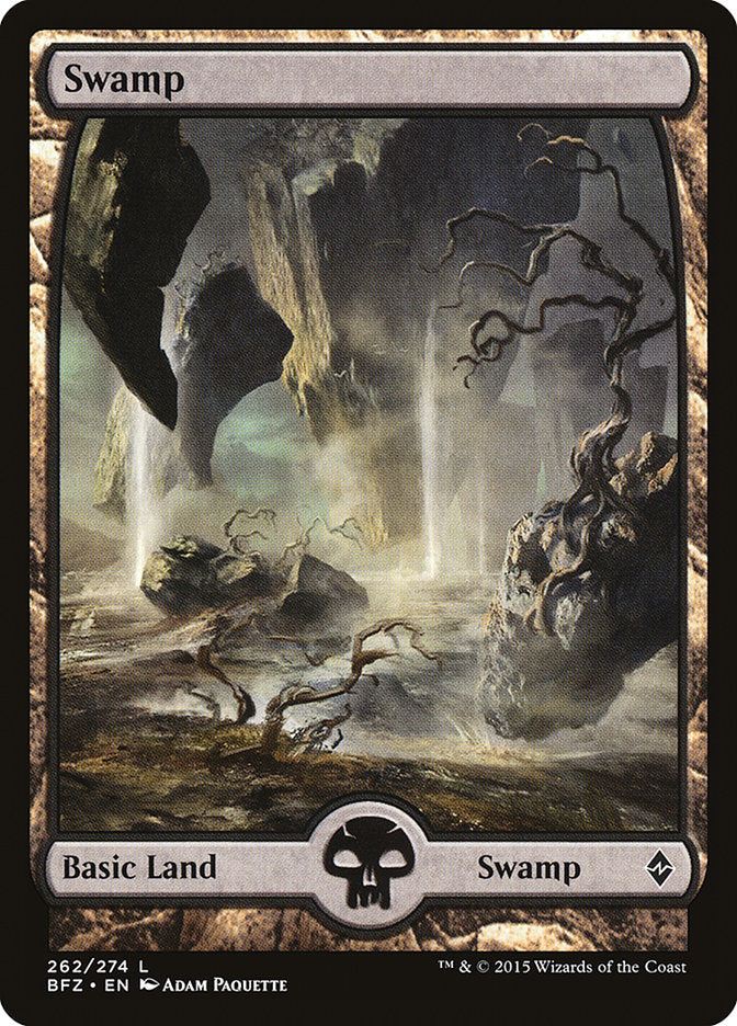 Swamp (262) (Full Art) [Battle for Zendikar] | Tables and Towers